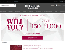 Tablet Screenshot of helzberg.com